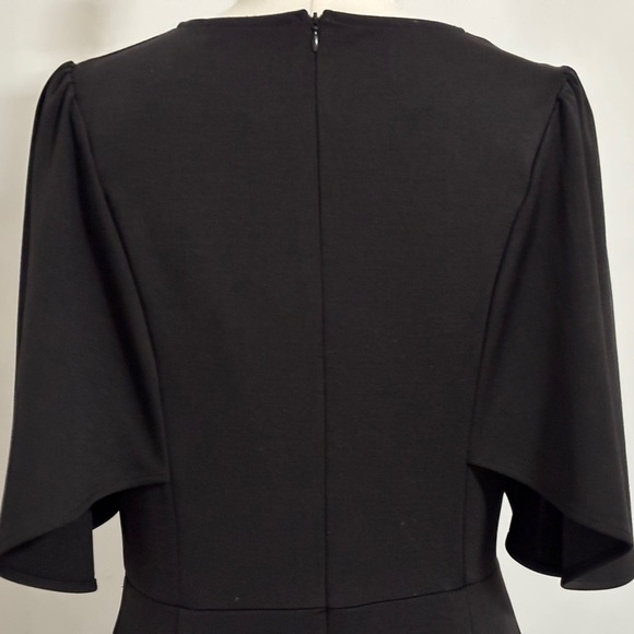 Dressy Flattering Black Dress Size Large. Perfect for elegant occasions LBD - Picture 5 of 9